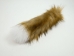 Imitation Fox Tail Keychain: Brown with White Tip - 42-23005-AS (Y1KRD)