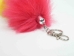 Imitation Fox Tail Keychain: Rainbow - 42-23008-AS (Y1K)