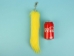 Imitation Fox Tail Keychain: Yellow - 42-23YL-AS (Y1K)