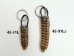 Rattlesnake Rattle and Leather Keychain: Jumbo - 42-31LJ (Y2L)