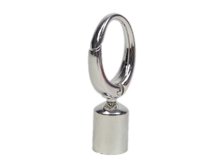 Tassel Clip: Chrome tassel clasps, tassel fur clasps, tail clasps