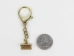 Gold Lobster Clasp Keychain: 15x9 mm - 464-S1G-AS (Y1LC01)