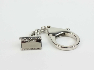 Nickel Lobster Clasp Keychain: 15x9 mm keychains