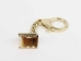 Gold Lobster Clasp Keychain: 18x17 mm - 464-S3G-AS (Y1LC06)