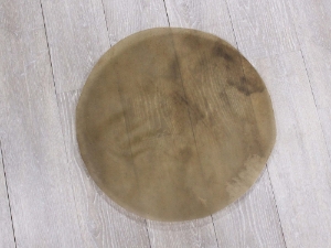 Buffalo Rawhide Drum Cover: 18" buffalo discs, buffalo rounds, buffalo drum covers, bison drum covers, bison discs, bison rounds