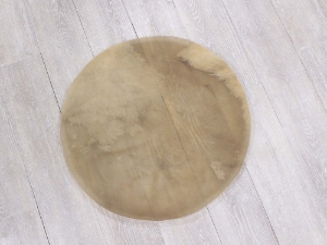 Buffalo Rawhide Drum Cover: 22" buffalo discs, buffalo rounds, buffalo drum covers, bison drum covers, bison discs, bison rounds