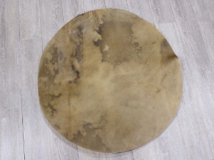 Buffalo Rawhide Drum Cover: 36" buffalo discs, buffalo rounds, buffalo drum covers, bison drum covers, bison discs, bison rounds