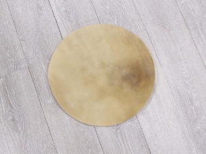 Elk Rawhide Drum Cover: 15" elk discs, elk rounds, elk drum covers