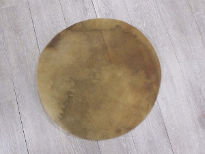 Elk Rawhide Drum Cover: 22" elk discs, elk rounds, elk drum covers