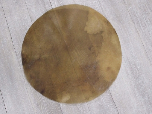 Elk Rawhide Drum Cover: 24" elk discs, elk rounds, elk drum covers