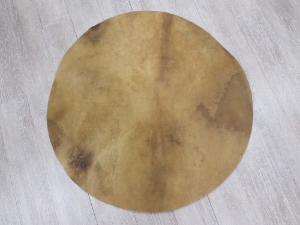 Elk Rawhide Drum Cover: 36" elk discs, elk rounds, elk drum covers