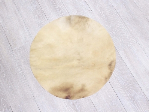 Deer Rawhide Drum Cover: 22" deer discs, deer rounds, deer drum covers