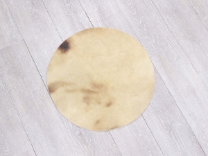 Moose Rawhide Drum Cover: 18" moose discs, moose rounds, moose drum covers