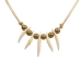 Real 5-Fox Tooth Necklace - 560-1005 (Y2KC02)