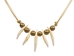 Real 5-Fox Tooth Necklace - 560-1005 (C2)