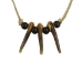 Real 3-Claw North American Badger Necklace - 560-703 (Y2KC16)