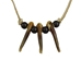 Real 3-Claw North American Badger Necklace - 560-703 (Y2K)