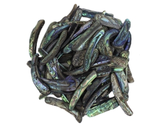 Paua Shell Rims: Satin: Small (1/4 lb) 
