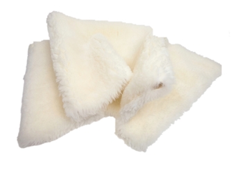 Hungarian Lambskin Plate: Bleached White: 2 cm: Assorted 