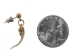 Real Rattlesnake Fang Earrings: Gold-Tone (Single) - 598-J20-S (Y2HC02)