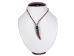 Real Rattlesnake Rattle Necklace with Brown Cord - 598-J30BR-AS (Y1IC01)