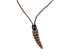 Real Rattlesnake Rattle Necklace with Brown Cord - 598-J30BR-AS (Y1IC01)