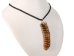 Real Rattlesnake Rattle Necklace: Black & Silver - 598-J31BKS (Y1EC01)