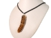 Real Rattlesnake Rattle Necklace: Black & Silver - 598-J31BKS (Y1EC01)