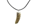Real Rattlesnake Rattle Necklace: Black & Silver - 598-J31BKS (Y2L)