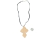 Real Rattlesnake Skin Cross Necklace - 598-J70 (Y2HC06)