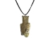 Real Rattlesnake Head Necklace with Mouth Partially Open - 598-J80P-AS (Y2KC01)
