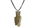 Real Rattlesnake Head Necklace with Mouth Partially Open - 598-J80P-AS (Y2K)