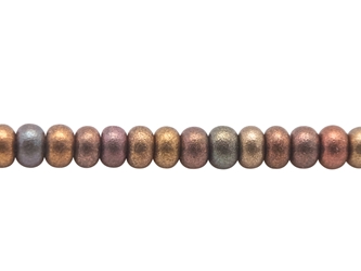 10/0 Czech Glass Seedbead Shiny Copper Aurora Borealis (500 g bag) glass beads