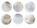 Freshwater Mother Of Pearl Button: 160L (101.6mm or 4") - 675-160L (Y2LC20)