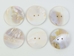 Freshwater Mother Of Pearl Button: 80L (51mm or 2&quot;) - 675-80L (F5)