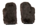 Rabbit Fur Massage Mitt: Natural Blacky Brown - 696-9BR-S (Y2IC11)