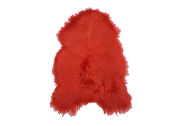 Dyed Icelandic Sheepskin: Coral: 90-100 cm or 36" to 40" 