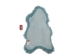 Dyed Icelandic Sheepskin: Aquamarine: 100-110cm or 40" to 44" - 7-10AQ-AS (Y1LRS)