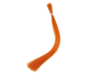 Dyed Horse Tail Hair: Double Drawn: 13-14": Orange (oz) 