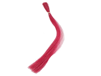 Dyed Horse Tail Hair: Double Drawn: 13-14": Pink (oz) 