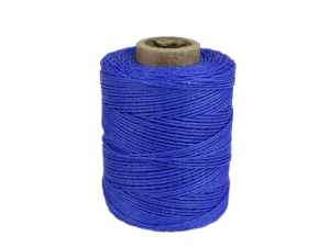 Macrame/Jewelry Twine: Polyester: 2-Ply: Waxed: 2 oz: Blue 