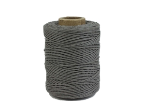 Macrame/Jewelry Twine: Polyester: 2-Ply: Waxed: 2 oz: Beaver gray twine, grey twine