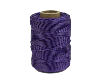 Macrame/Jewelry Twine: Polyester: 2-Ply: Waxed: 2 oz: Purple 