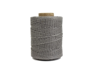Macrame/Jewelry Twine: Polyester: 3-Ply: Waxed: 2 oz: Beaver gray twine, grey twine