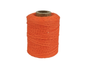 Macrame/Jewelry Twine: Polyester: 3-Ply: Waxed: 2 oz: Orange 