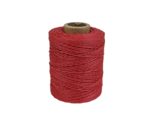 Macrame/Jewelry Twine: Polyester: 3-Ply: Waxed: 2 oz: Red 
