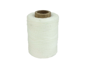 Macrame/Jewelry Twine: Polyester: 3-Ply: Waxed: 2 oz: White 