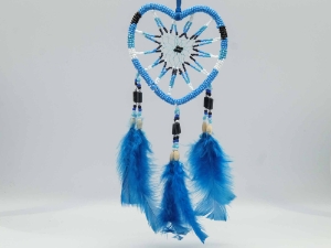 Beaded Heart Dreamcatcher: 4" 