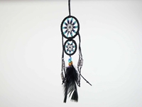 Mother & Child Leather Wrapped Dreamcatcher: 2" 