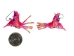 Beaded Hummingbird Earrings: Assorted Colors - 1209-30-AS (Y1MC01)